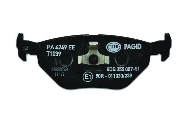 Brake Pad Set, disc brake Hella 8DB 355 007-511