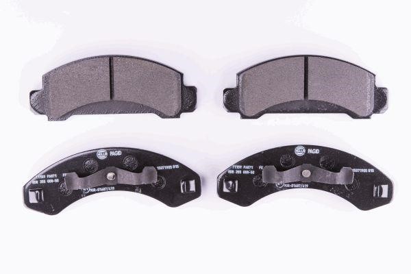 Hella 8DB 355 008-501 Brake Pad Set, disc brake 8DB355008501