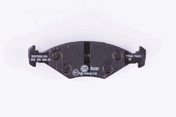 Brake Pad Set, disc brake Hella 8DB 355 008-511