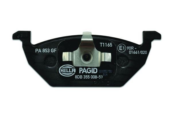 Brake pad set Hella 8DB 355 008-591
