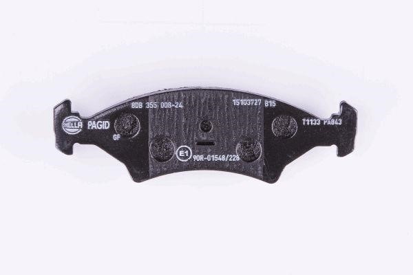 Brake pad set Hella 8DB 355 008-241