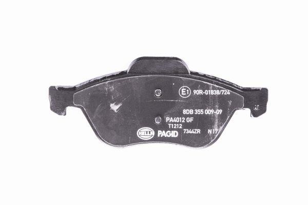 Brake pad set Hella 8DB 355 009-091