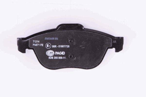 Brake pad set Hella 8DB 355 009-111