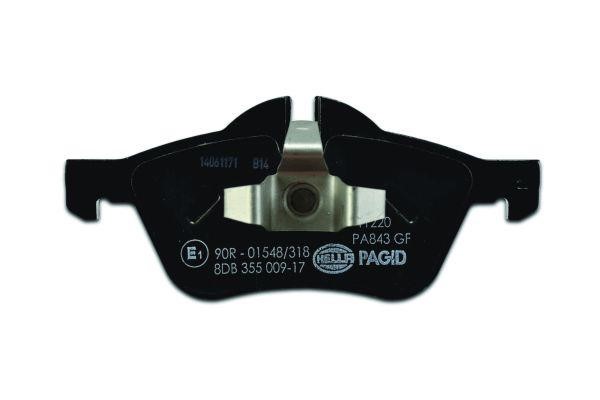 Brake pad set Hella 8DB 355 009-171