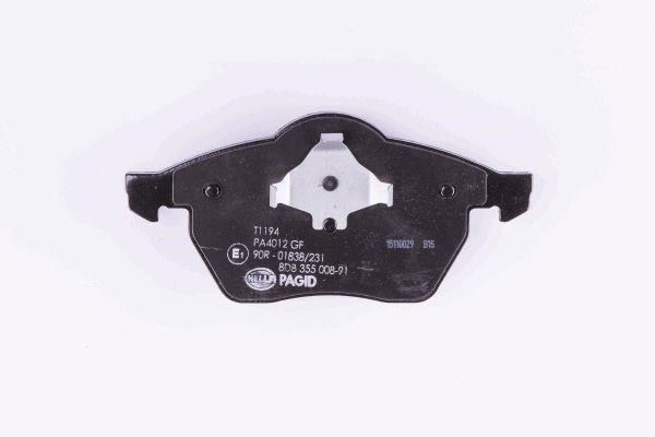 Brake pad set Hella 8DB 355 008-911