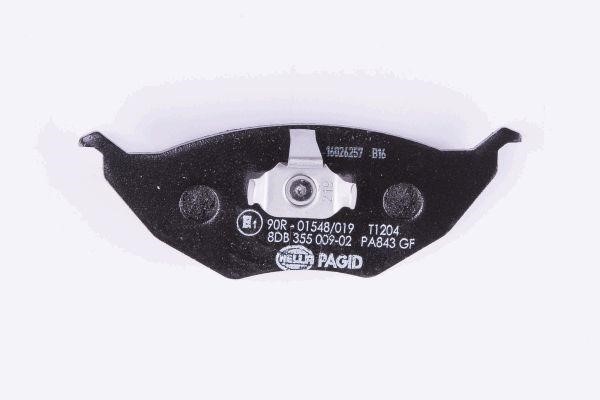 Brake Pad Set, disc brake Hella 8DB 355 009-021