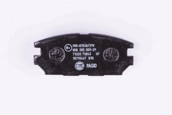Brake pad set Hella 8DB 355 009-291