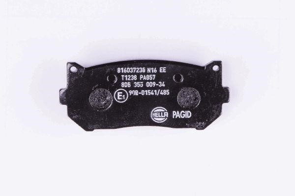 Brake pad set Hella 8DB 355 009-341