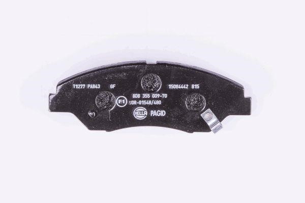 Brake Pad Set, disc brake Hella 8DB 355 009-701