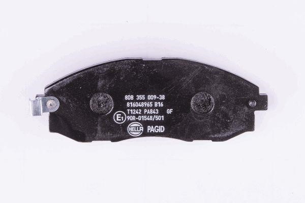 Brake Pad Set, disc brake Hella 8DB 355 009-381