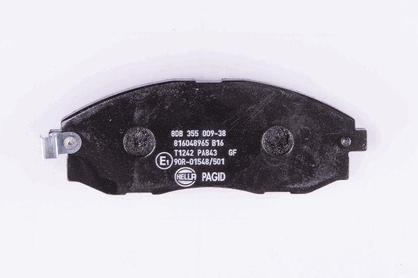 Brake pad set Hella 8DB 355 009-381