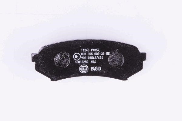 Brake Pad Set, disc brake Hella 8DB 355 009-391