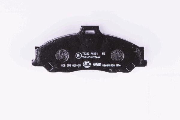 Brake pad set Hella 8DB 355 009-751
