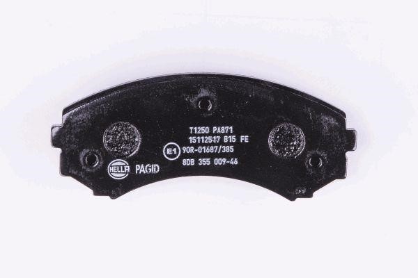Brake pad set Hella 8DB 355 009-461