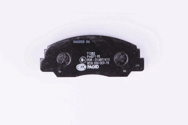 Brake Pad Set, disc brake Hella 8DB 355 009-781