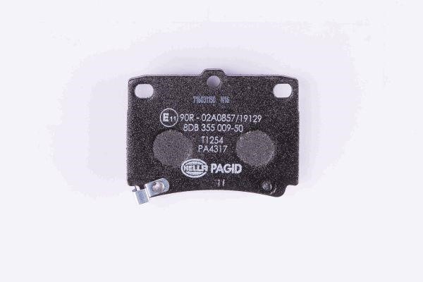 Brake pad set Hella 8DB 355 009-501