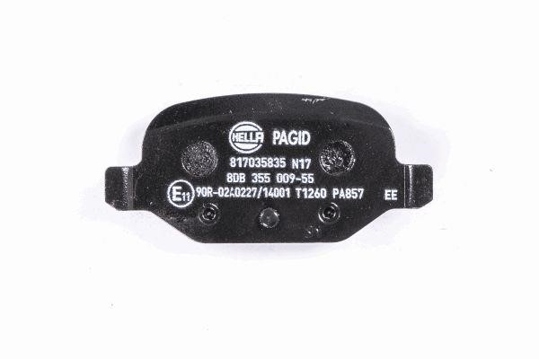 Brake pad set Hella 8DB 355 009-551