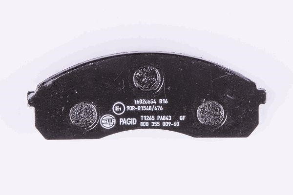 Brake pad set Hella 8DB 355 009-601