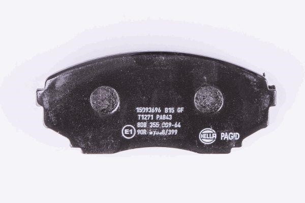 Brake pad set Hella 8DB 355 009-641