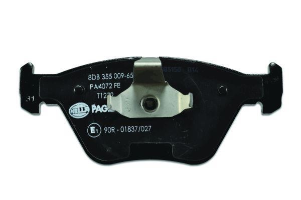 Brake Pad Set, disc brake Hella 8DB 355 009-651