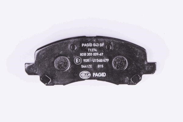 Brake pad set Hella 8DB 355 009-671