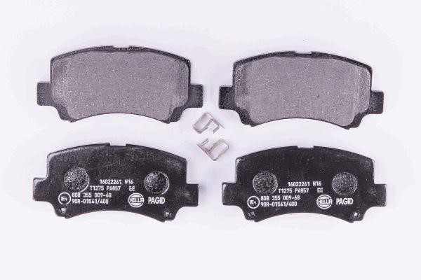 Brake pad kit Chery: 8DB355009681 Hella Brake pad set