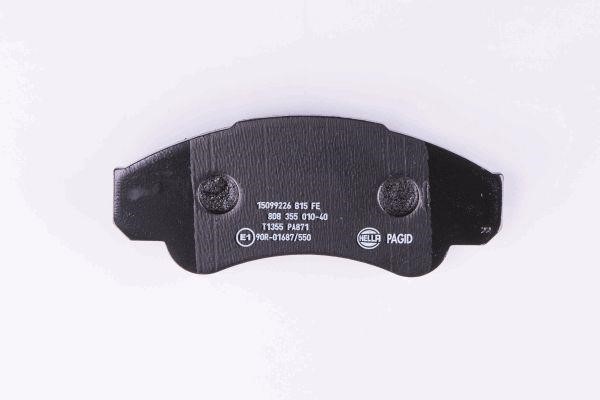 Brake Pad Set, disc brake Hella 8DB 355 010-401