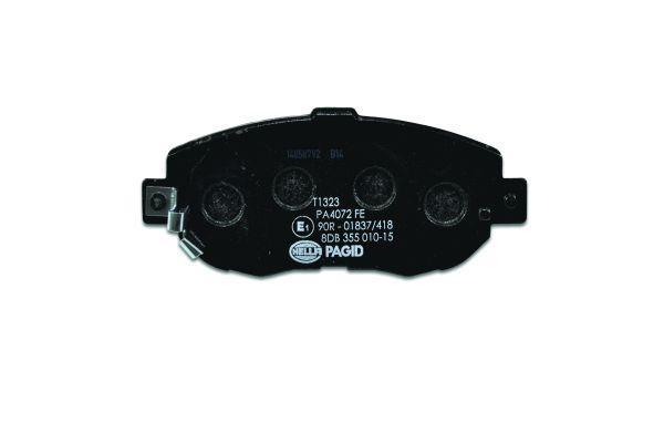 Brake pad set Hella 8DB 355 010-151