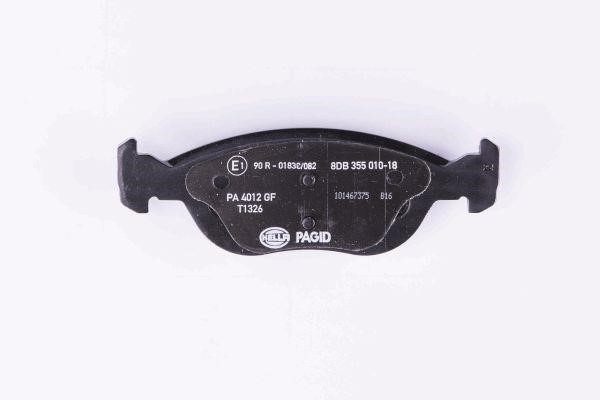Brake pad set Hella 8DB 355 010-181