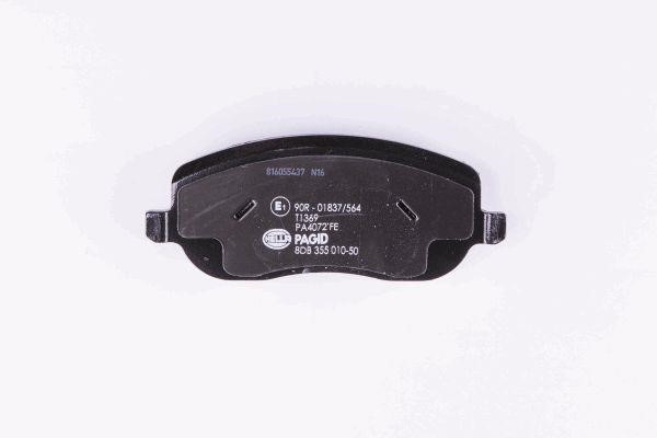 Brake pad set Hella 8DB 355 010-501