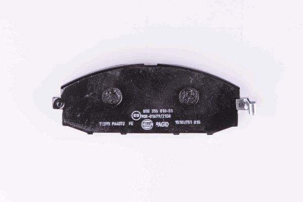 Brake Pad Set, disc brake Hella 8DB 355 010-511
