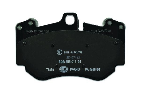 Brake Pad Set, disc brake Hella 8DB 355 011-011