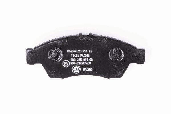 Brake pad set Hella 8DB 355 011-081
