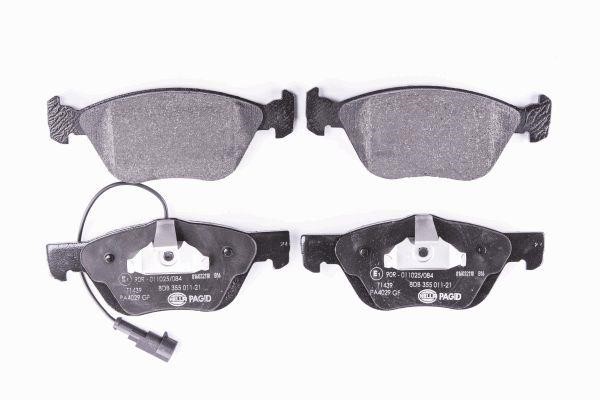 Brake pad kit Fiat Marea Weekend: 8DB355011211 Hella Brake pad set