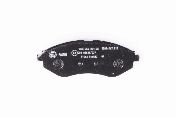 Brake pad set Hella 8DB 355 011-251