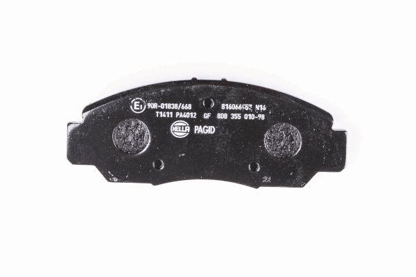 Brake Pad Set, disc brake Hella 8DB 355 010-981