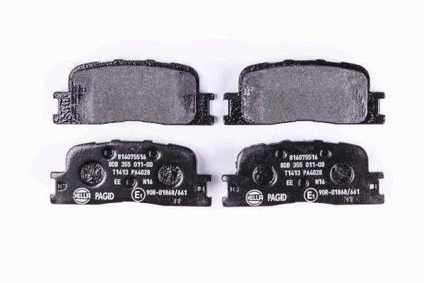 Brake pad kit Chery E5: 8DB355011001 Hella Brake pad set