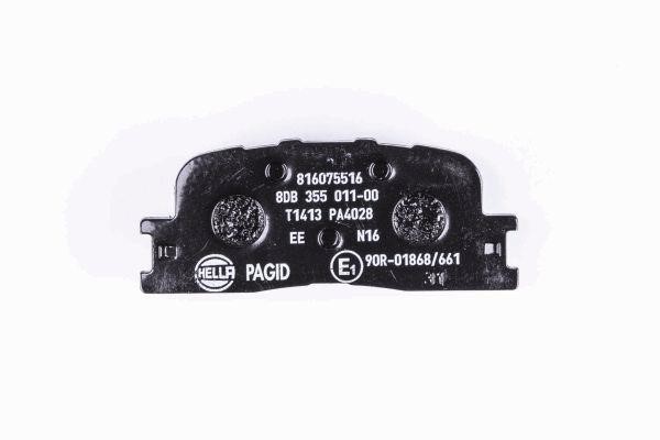 Brake pad set Hella 8DB 355 011-001
