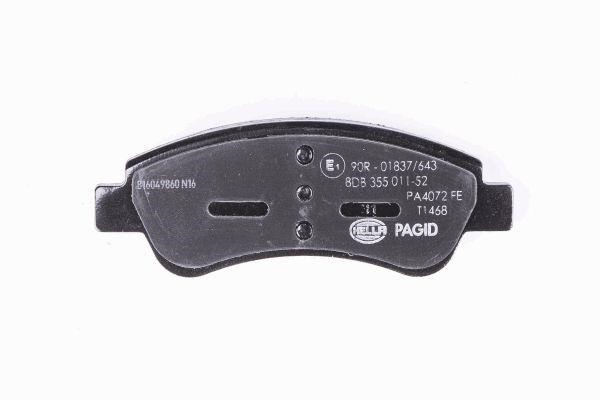 Brake pad set Hella 8DB 355 011-521