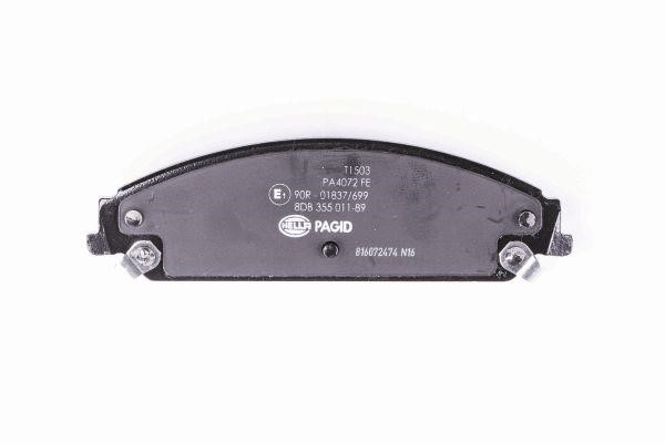 Brake pad set Hella 8DB 355 011-891