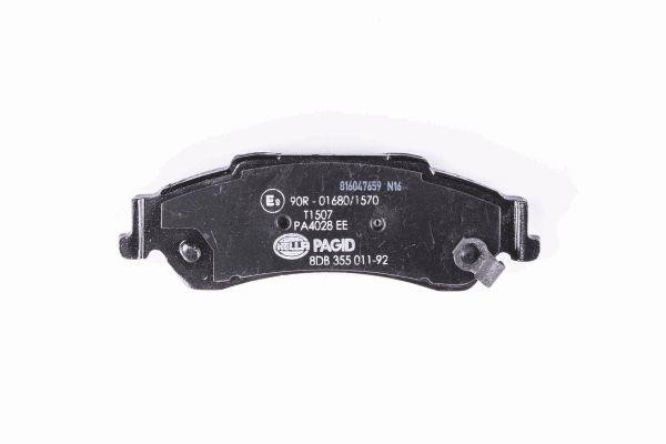 Brake Pad Set, disc brake Hella 8DB 355 011-921