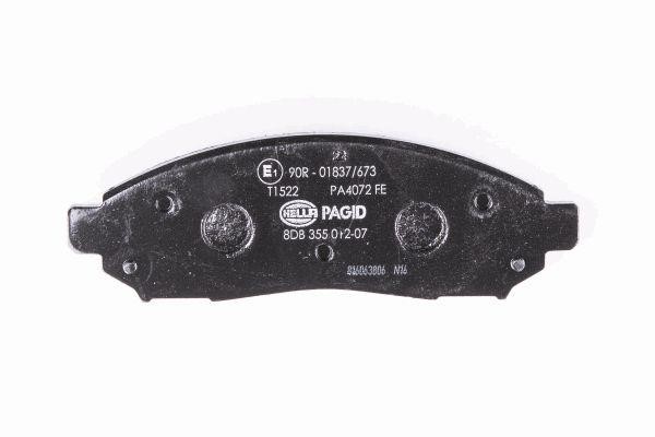 Brake pad set Hella 8DB 355 012-071
