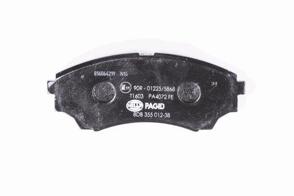 Brake pad set Hella 8DB 355 012-381
