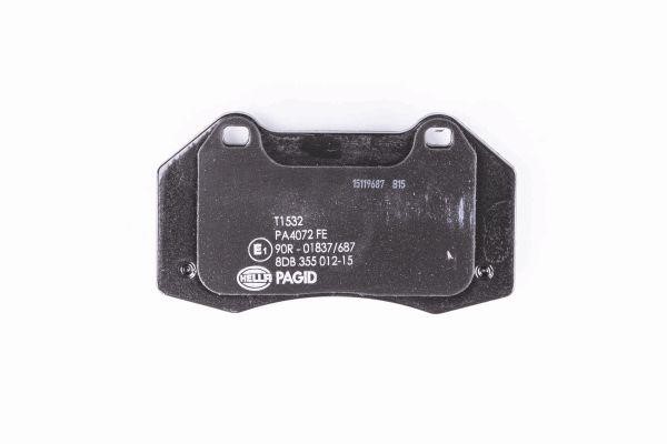Brake Pad Set, disc brake Hella 8DB 355 012-151