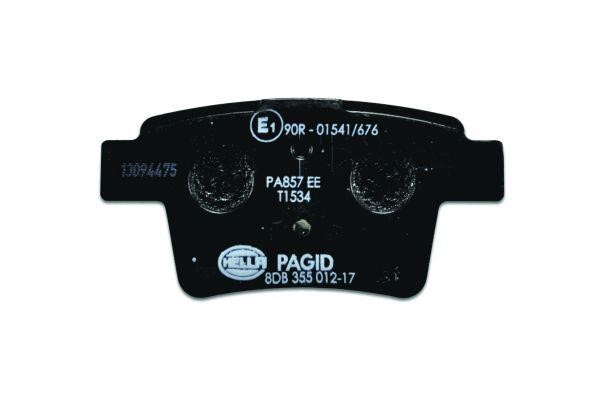 Brake pad set Hella 8DB 355 012-171