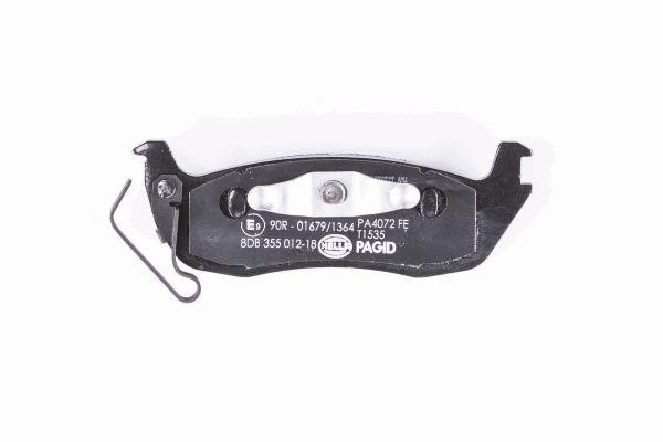Brake pad set Hella 8DB 355 012-181