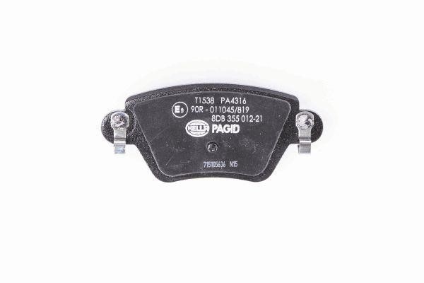 Brake pad set Hella 8DB 355 012-211