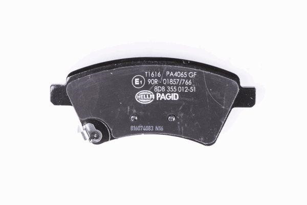Brake Pad Set, disc brake Hella 8DB 355 012-511