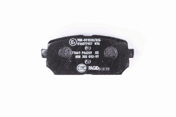 Brake Pad Set, disc brake Hella 8DB 355 012-971