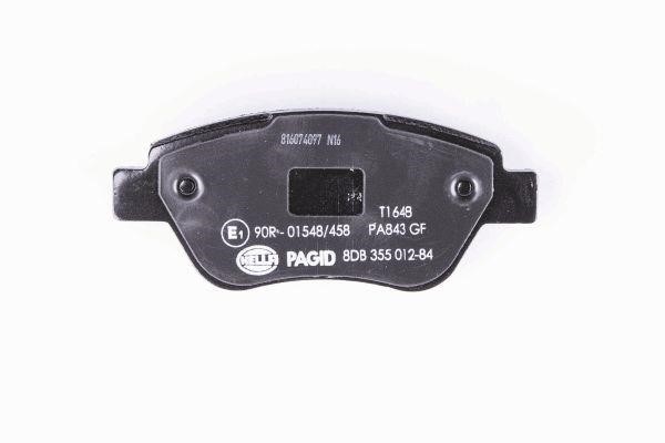 Brake pad set Hella 8DB 355 012-841